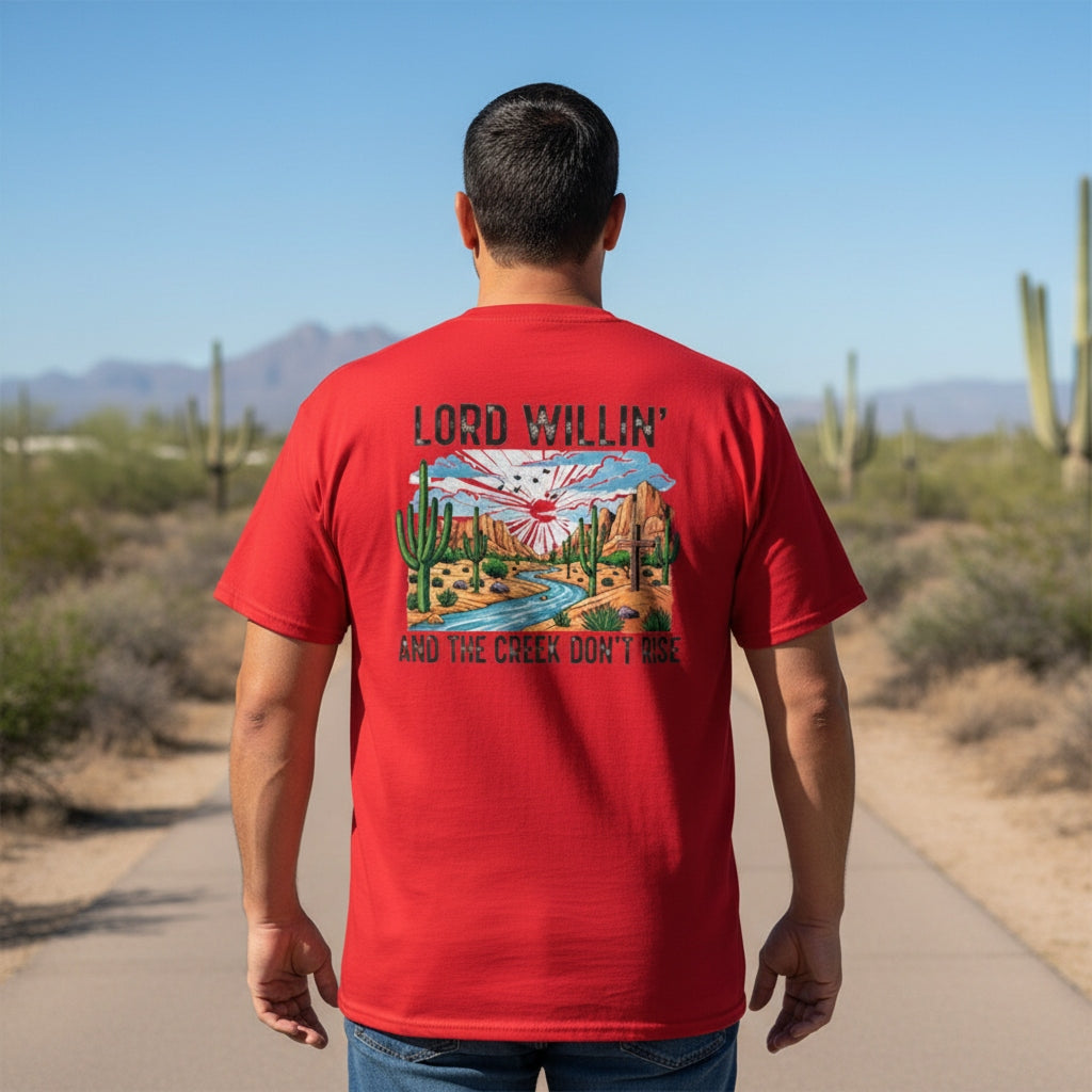 Lord Willin And The Creek Don't Rise-Red-2XL