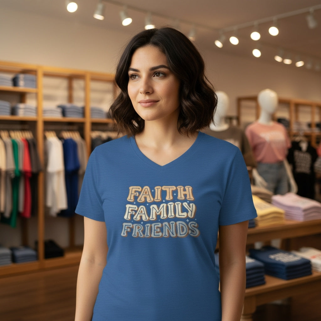 Faith Family Friends-Aqua-XL