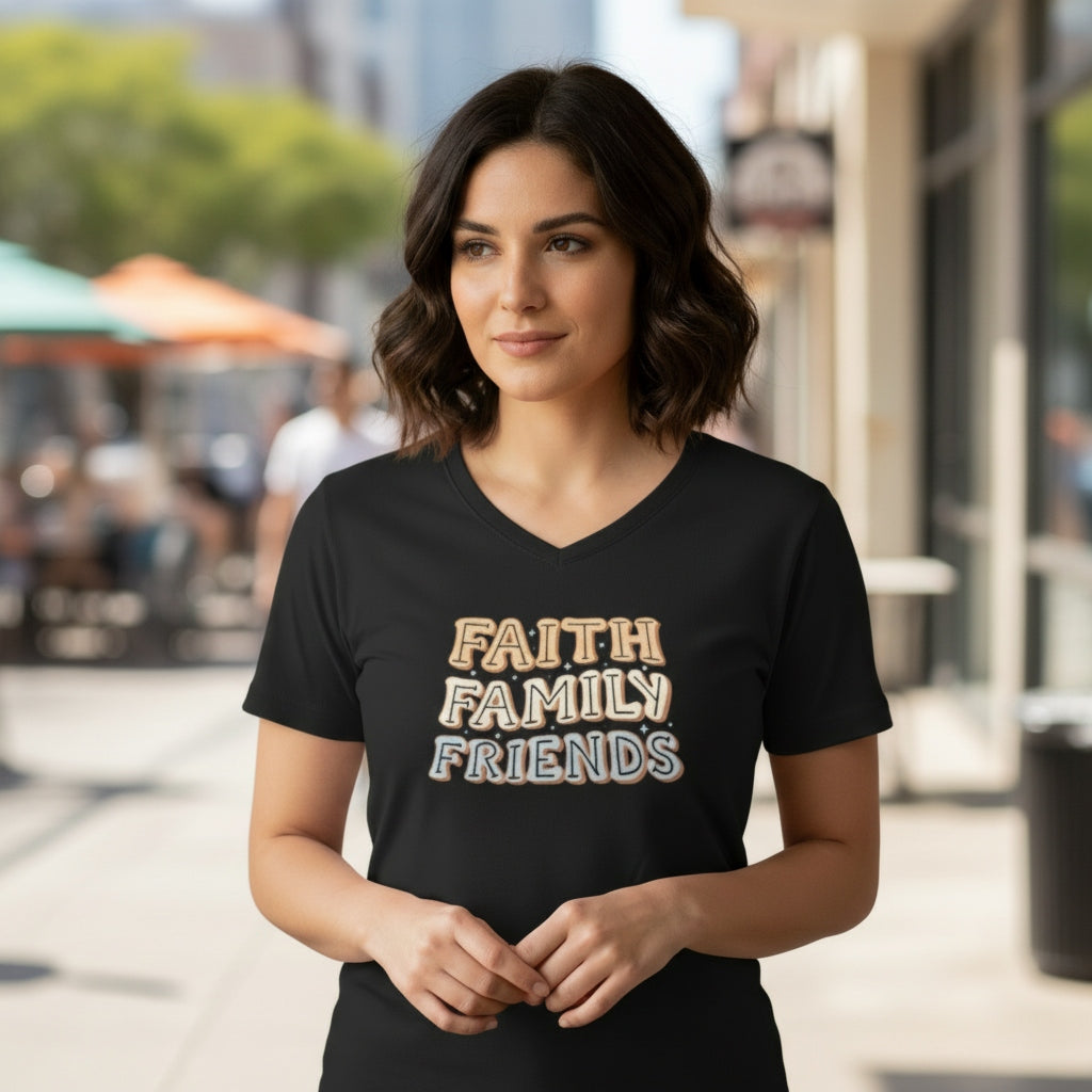 Faith Family Friends-Black-4XL