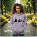 Ask Me About Jesus-Heather Purple-L