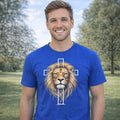 Lion And Cross-Royal-2XL