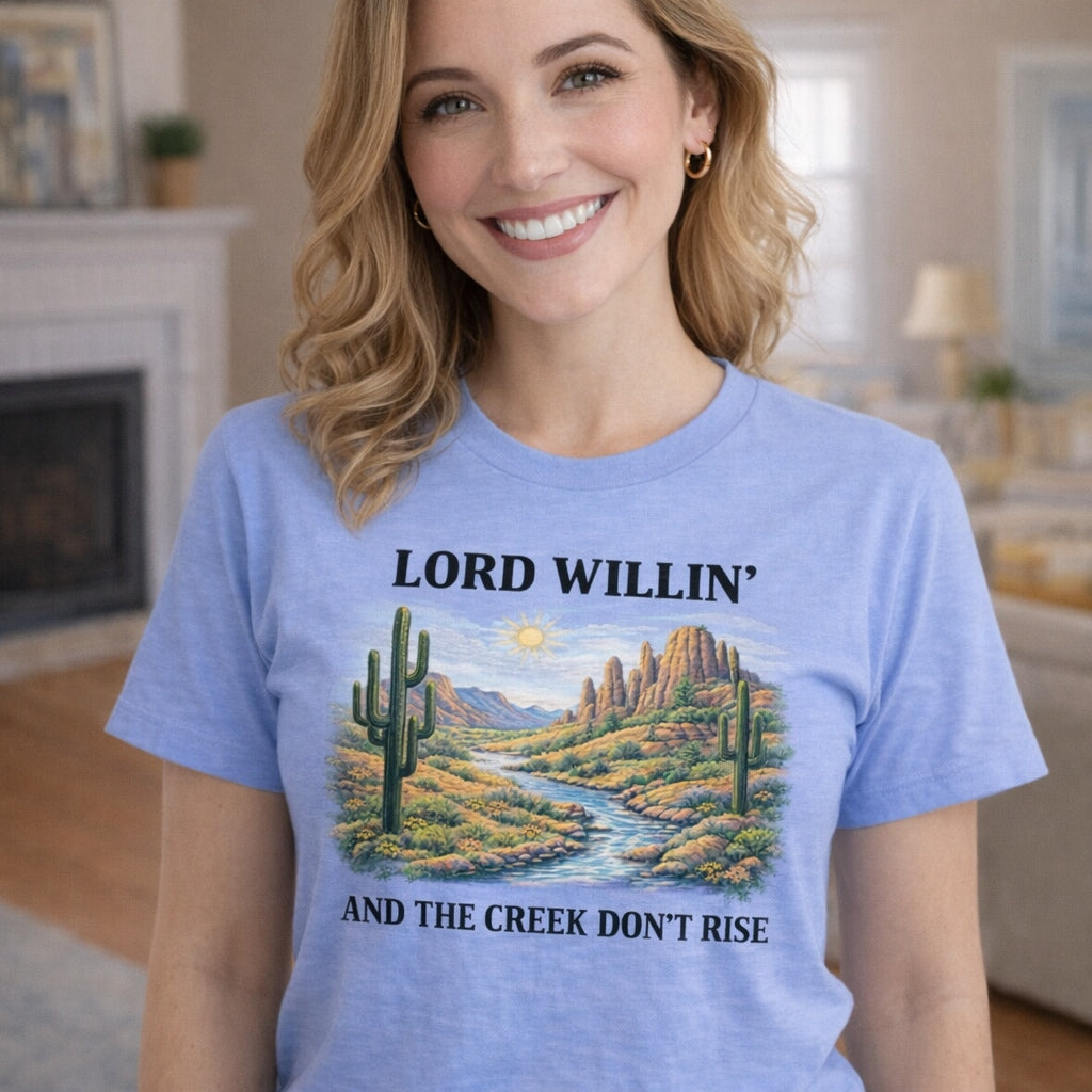 Lord Willin And The Creek Dont Rise-Light Blue-S