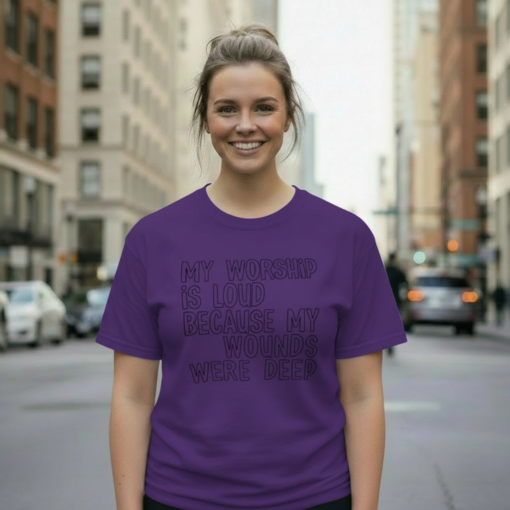 My Worship Is Loud Because My Wounds Were Deep-Purple-2XL