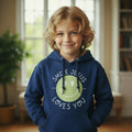 Smile Jesus Loves You-Navy-Youth Medium-Hoodie