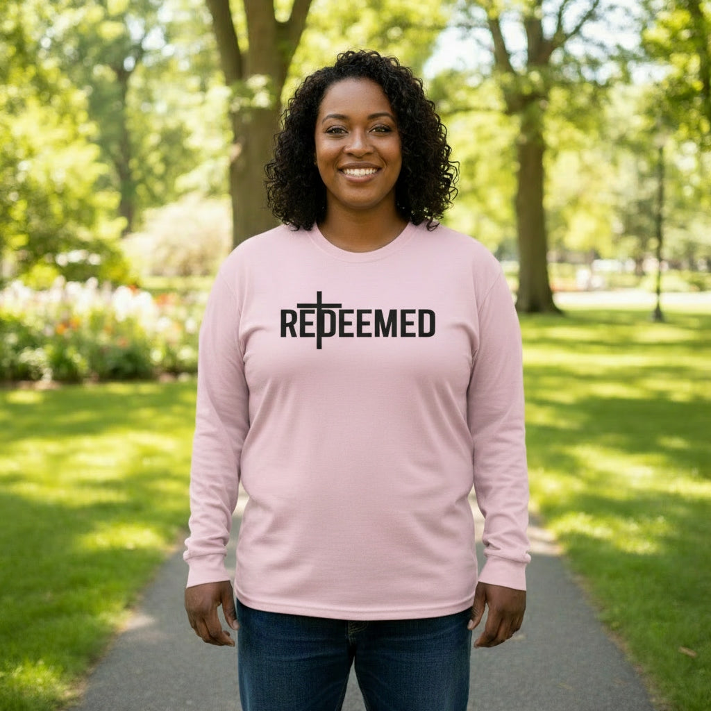 Redeemed-Light Pink-Large-Long Sleeved