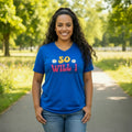 So Will I-Long Sleeve-V Neck-Royal L