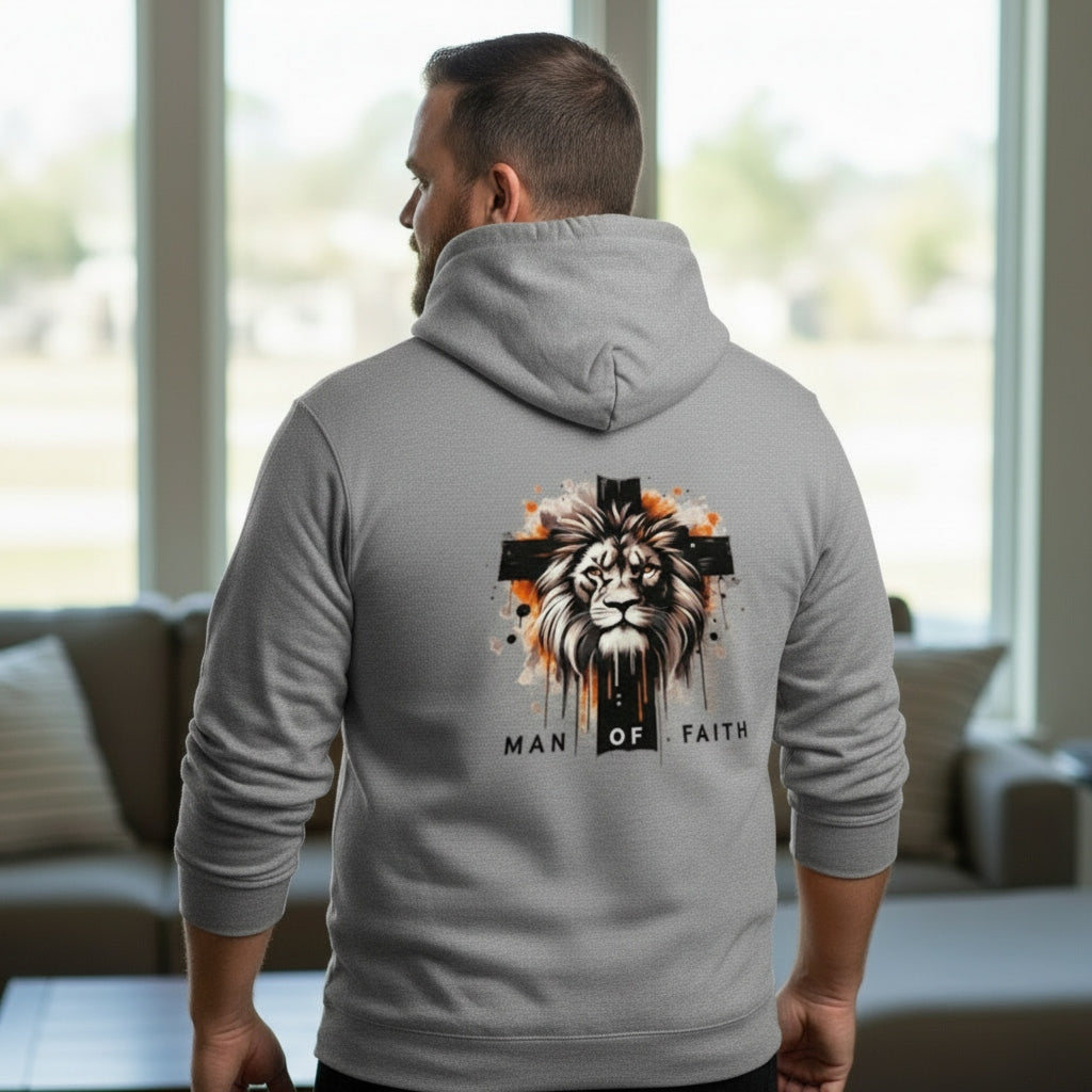 Man Of God-Heather-XL-Hoodie